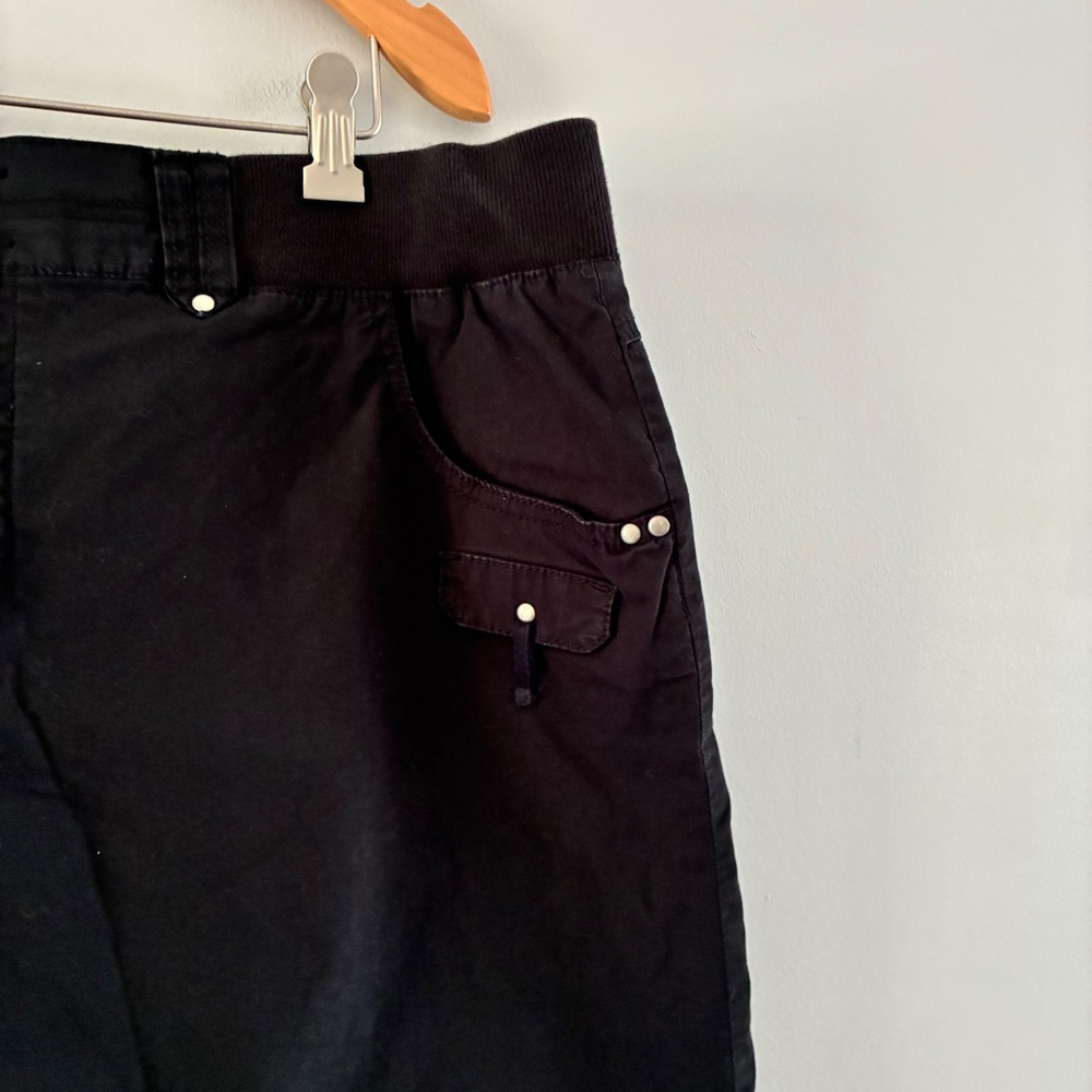 Lane Bryant Cargo Skirt 18 Black Utility Gorpcore Y2K Streetwear Edgy - Picture 3 of 6
